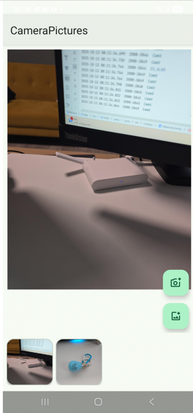 Camera in the Android client
